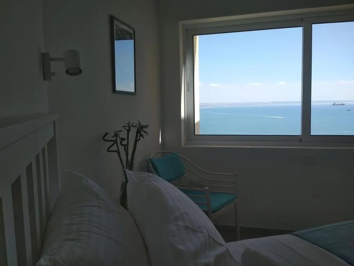 Beachfront Skyline Retreat 1Br Pool Central Larnaca